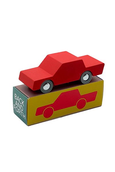 waytoplay Masinuta Handmade Din Lemn, , Rosu