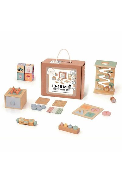 Micostore Montessori Toy Set For Children From 1 Year (13 - 18 MONTHS), Educational Box, Box