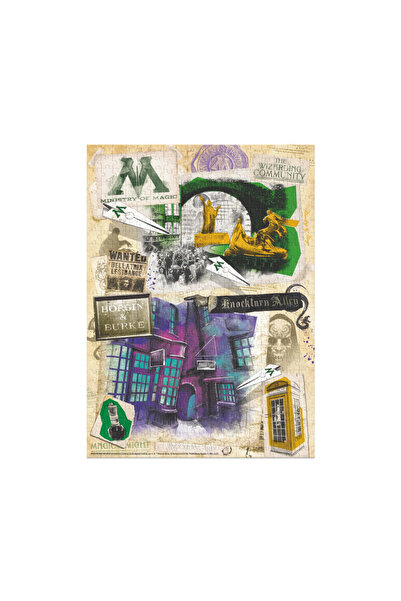 Dodo Harry Potter Puzzle - Ministerstvo kouzel a Noční ulička (450 DÍLKŮ)