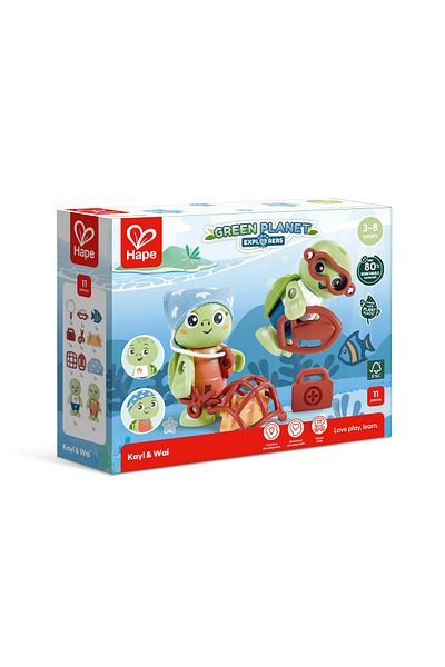 Hape Wooden Toy - Kayl & Wai (11 PIECES)