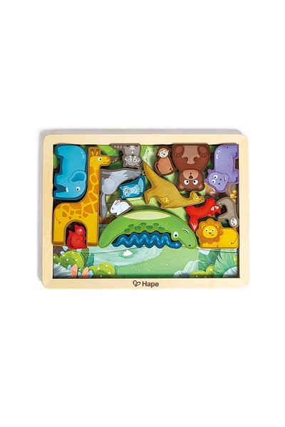 Hape Wooden Puzzle - Animal Kingdom