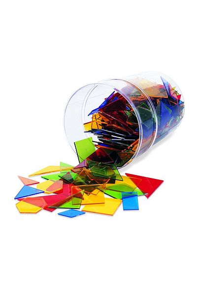 Learning Resources Colored Polygons - Set of 450 Pieces