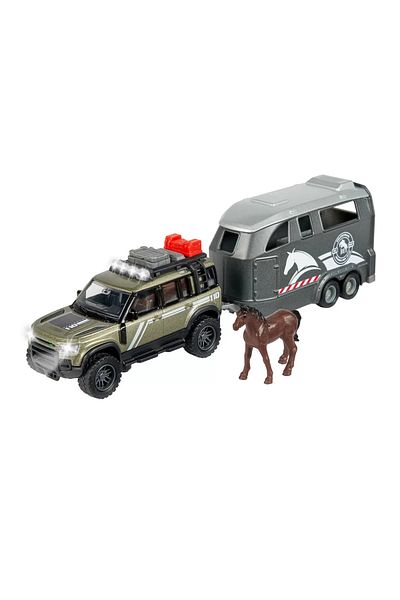 Simba Majorette Land Rover With Horse Trailer
