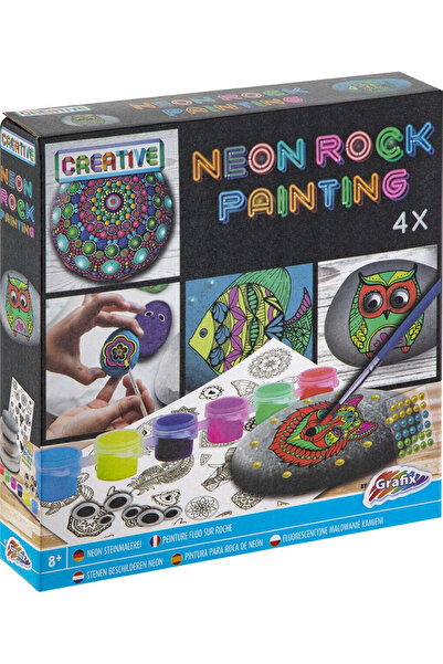 GRAFİX Kreativní sada - Malování na kámen (NEON)