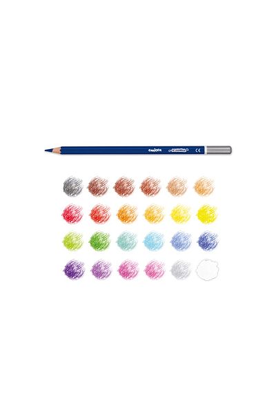 CARIOCA Colored Pencils With Watercolor Effect, Aquarell 24/set, In Metal Box