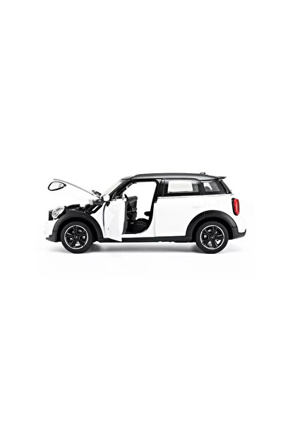 Rastar Bílé kovové auto Mini Cooper v měřítku 1:24
