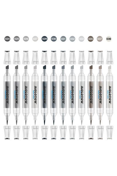 Molotow Aqua Twin Complete Set Grey