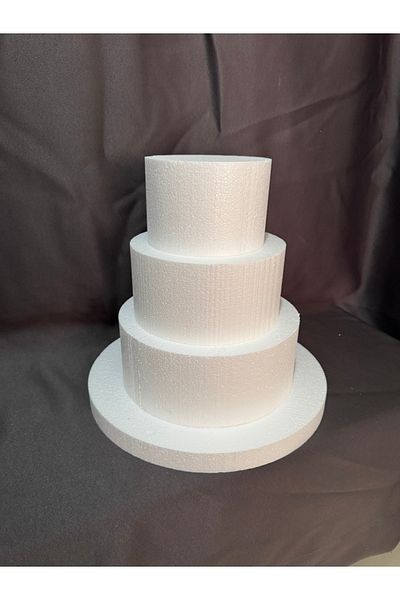 KLC CREATIVE 4 Tier Styrofoam Model Cake