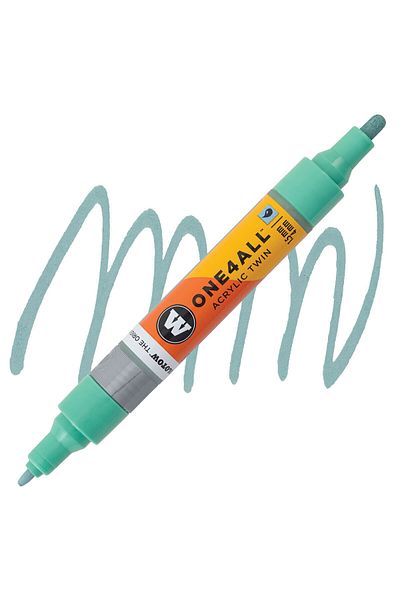 Molotow Acrylic Paint Marker, Dual Tip 1.5 And 4 Mm, One4all, Twin Pumpmarkers, 48 ​​Colors