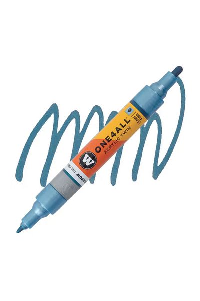Molotow Acrylic Paint Marker, Dual Tip 1.5 And 4 Mm, One4all, Twin Pumpmarkers, 48 Colors