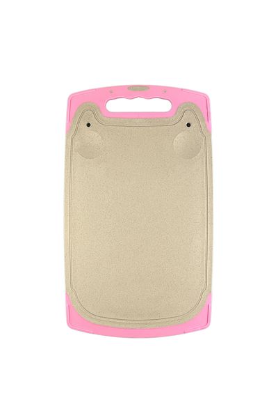 Micostore Vegetable Chopper With Handle And Grater, Biodegradable, Made Of Wheat Straw, Pink, 35 X 21 Cm