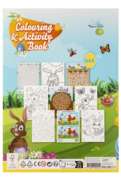 GRAFİX Carte De Colorat Cu Activitati - Paste Fericit