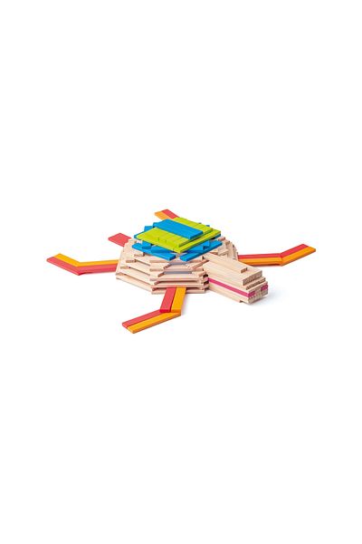 Woody Wooden Toy - Emma Colored Bricks (200 PIECES)