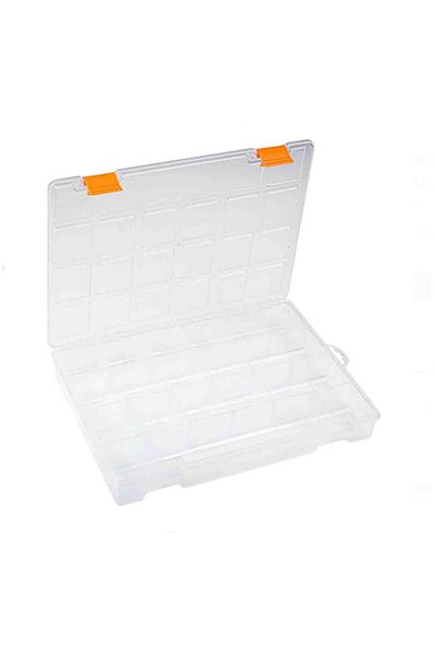 Micostore Storage and Organization Box With 21 Compartments, 20.3 X 27.6 X 4.2 Cm