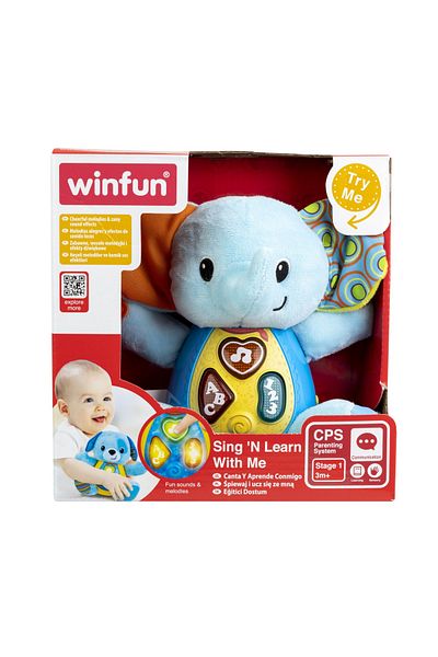 WINFUN Sing and Learn with Timber the Elephant for Babies,