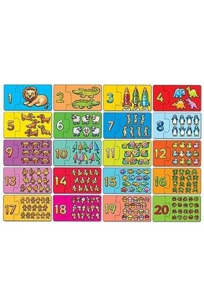 Orchard Toys Puzzle Potriveste si numara de la 1 la 20 MATCH AND COUNT