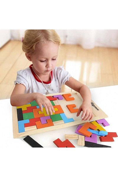 Micostore Tetris, Logic Game With Wooden Pieces