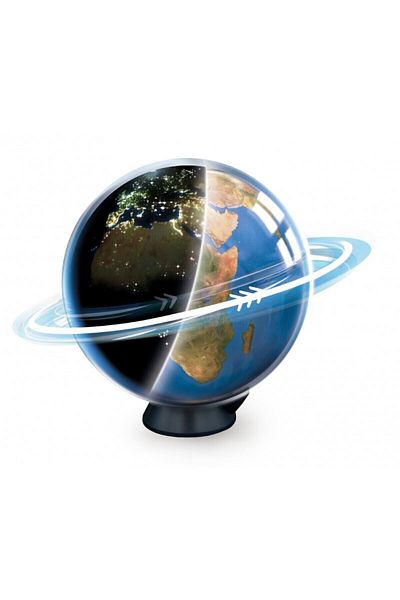 Buki France Earth Globe Daytime - City Lights Seen From Space