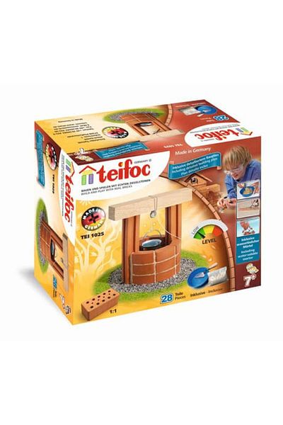 Teifoc Miniature Brick Fountain - Construction Set