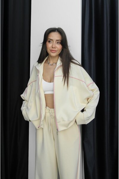 Havoş Ecru Rudd Piping tréningruha szett