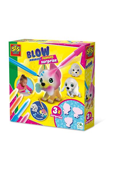 SES Creative Airbrush Marker Set With 3 Surprise Dogs