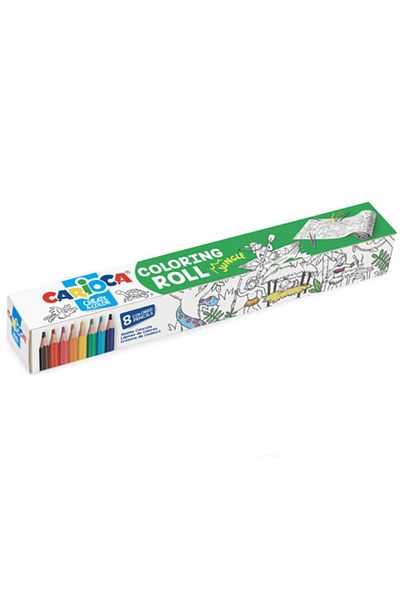 CARIOCA Rola Hartie Desene De Colorat - Tematica Jungla - 2 M Lungime