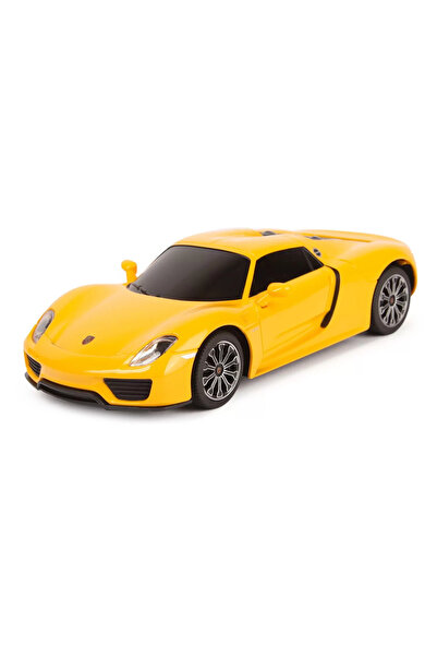 Rastar Porsche 918 Spyder žluté auto na dálkové ovládání v měřítku 1:24