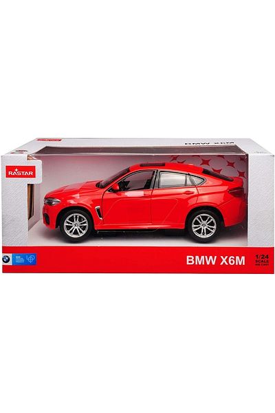 Rastar Masinuta Metalica Bmw X6m Rosu Scara 1 La 24