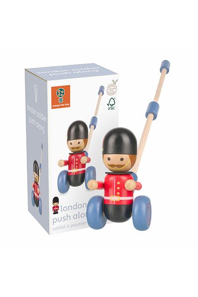 Orange Tree Toys Παιχνίδι ώθησης στρατιώτη του Λονδίνου,