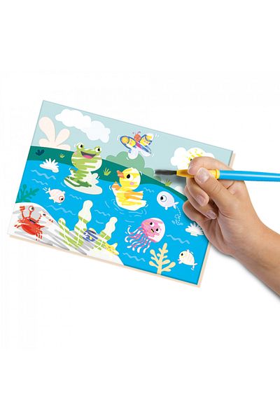 SES Creative Primul Meu - Colorează Animale Ascunse cu Apă