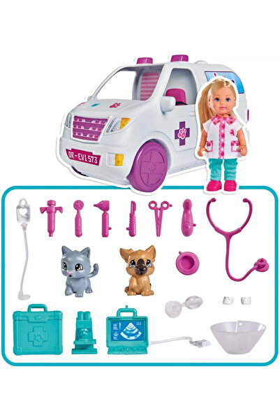 Simba Evi Veterinarian Doll With Accessory Trailer