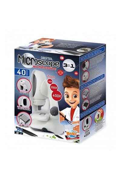 Buki France 3 In 1 Science Set - 400x Digital Video Microscope