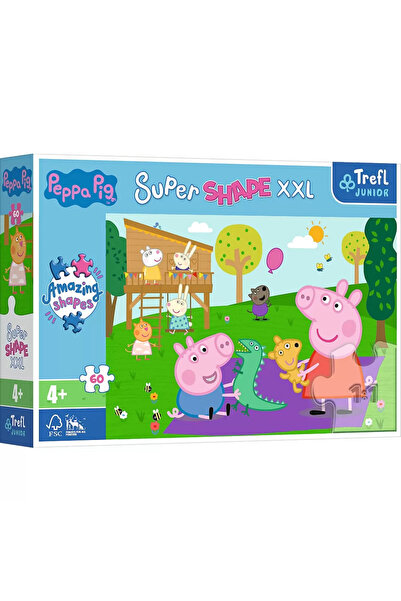 Trefl Puzzle Primo Super Shape Xxl 60 Peppa Pig Si Fratiorul