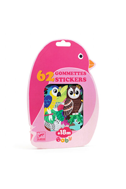 djeco Primele Abtibilduri Pasari Exotice,