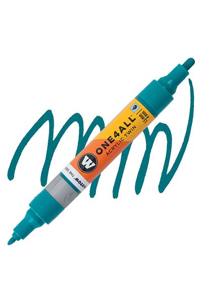 Molotow Acrylic Paint Marker, Dual Tip 1.5 And 4 Mm, One4all, Twin Pumpmarkers, 48 Colors