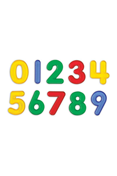 Edx Education Numere Transparente Colorate, Set 10 Piese,