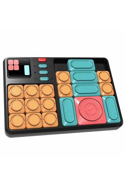 Micostore Joc Klotski De Gandire Logica, Blocuri Magnetice, Joc Slide, Electronic Cu Sistem Ai Integrat