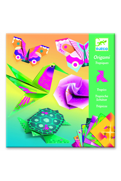 djeco Origami - Εξωτικά ζώα και λουλούδια