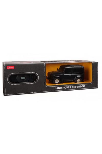 Rastar Masina cu telecomanda land rover defender negru cu scara 1 la 24
