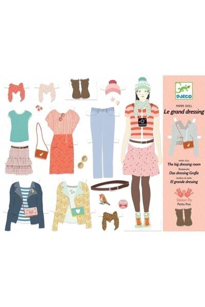 djeco Set de toaletă din hârtie / O cameră de toaletă mare