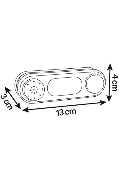 Smoby Electronic Doorbell For Children's Playhouse Doorbell Gray