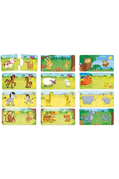 Lisciani Puzzle Duo - Mama Și Puiul