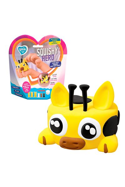OKTO Set de pastă de modelat Air Clay cu pastă de modelat Lovin Light - 6 culori - Squishy Hero - Squiraff