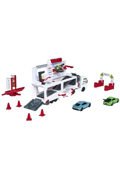 Majorette Man Tgx Porsche Experience Truck With 2 Cars