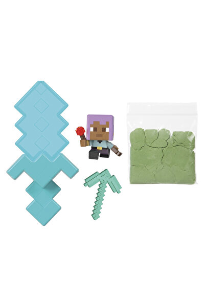 mattel Minecraft Mini Mode Turquoise Mine Exploration Set