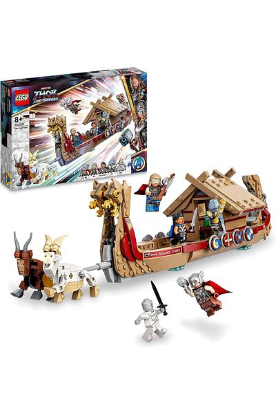 LEGO Goat Boat 76208 - Collectible Toy Construction Set with 5 Minifigures for Ages 8 and Up (564 PIECES)
