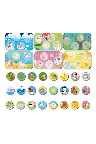 dodotoys Joc De Potrivire, Alege Corespondentul Corect Cu Animale Si Habitat