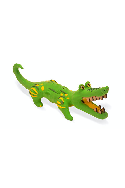 Kosmos Kids Crocodilul Vesel - Kit De Creatie Din Plastilina Si Lemn