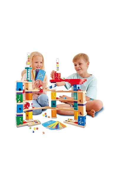 Hape Quadrilla Children's Toy - Ball Circuit - Advanced Coding Set (159 PIECES)