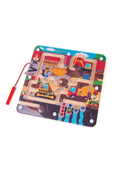 BIGJIGS Toys Maze Puzzle - On the Construction Site